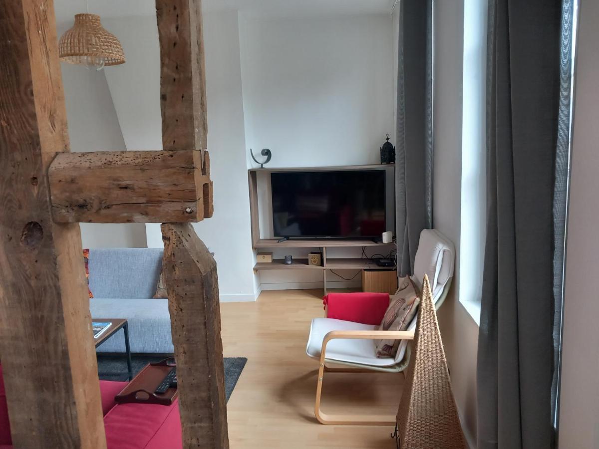 Ferienwohnung Le Leon Honfleur Exterior foto